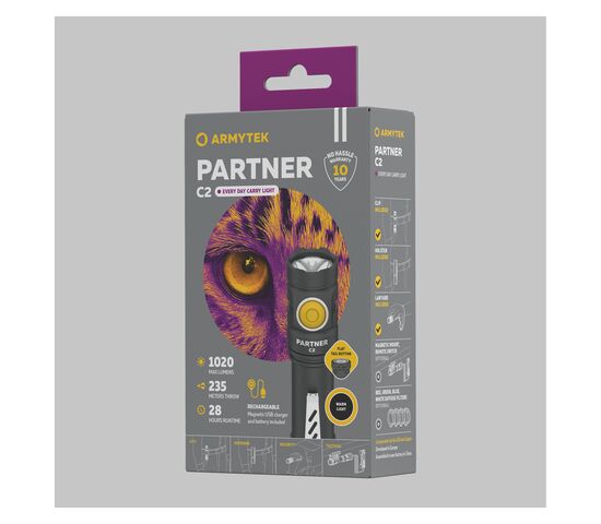 Фонарь Armytek Partner C2 Magnet USB Warm, фото , изображение 4