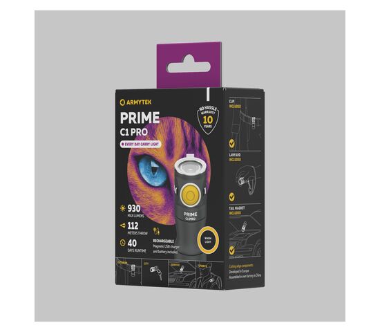 Фонарь Armytek Prime C1 Pro Magnet USB Warm, фото , изображение 3