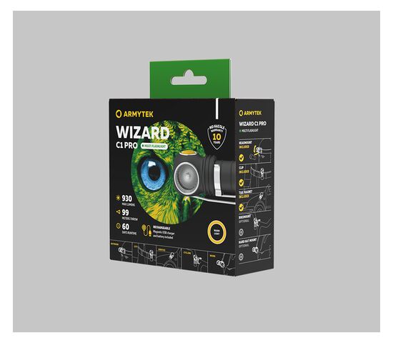 Налобный Фонарь Armytek Wizard C1 Pro Magnet USB Warm, фото , изображение 6