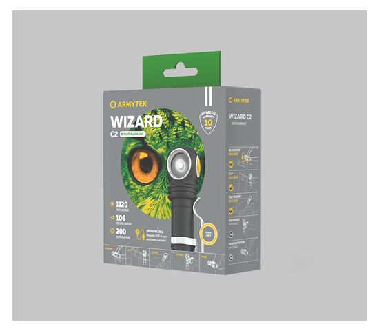 Налобный фонарь Armytek Wizard C2 Magnet USB Warm, фото , изображение 6
