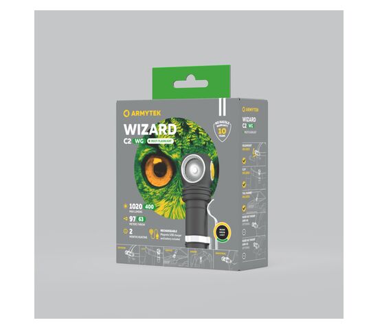 Налобный фонарь Armytek Wizard C2 WG Magnet USB Warm, фото , изображение 9