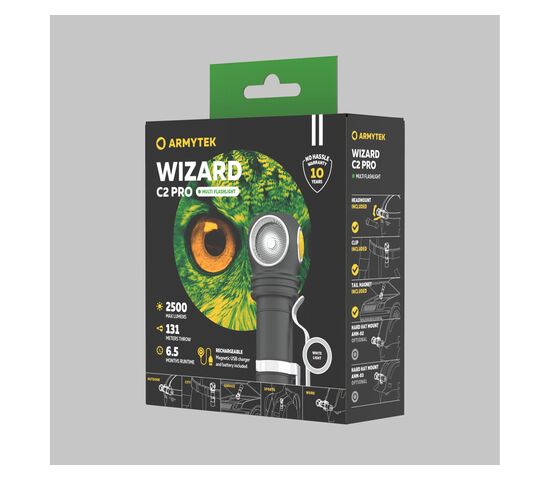 Налобный фонарь Armytek Wizard C2 Pro White, фото , изображение 6