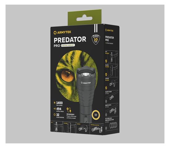 Фонарь Armytek Predator Pro Magnet USB Warm, фото , изображение 3