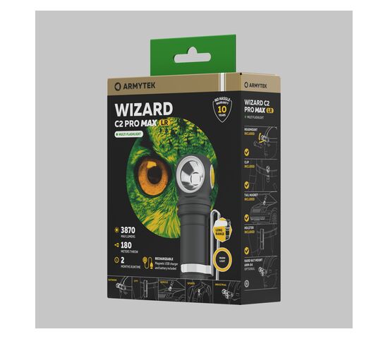 Налобный фонарь Armytek Wizard C2 Pro Max Magnet USB LR (Теплый свет), фото , изображение 5