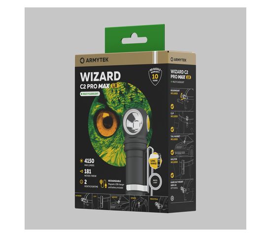 Налобный фонарь Armytek Wizard C2 Pro Max Magnet USB LR, фото , изображение 5