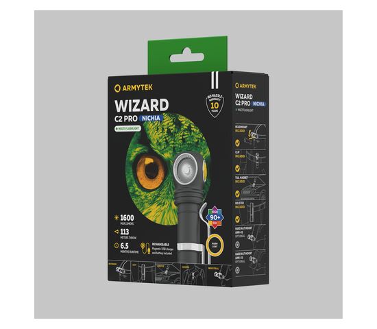 Налобный фонарь Armytek Wizard C2 Pro Nichia Warm, фото , изображение 6
