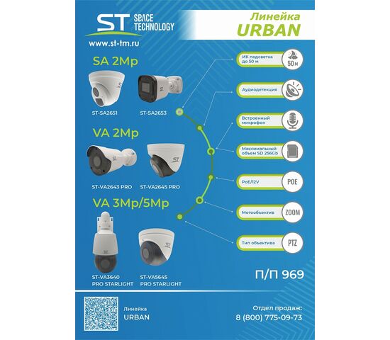Видеокамера ST-SA2651 URBAN 2Мп (объектив 2,8mm), фото , изображение 6
