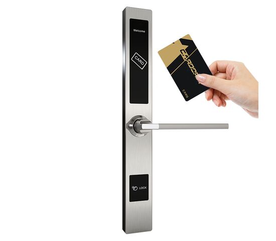 Электронный врезной замок Selock Slim с возможностью установки на узкопрофильные пластиковые и стеклянные двери, фото 