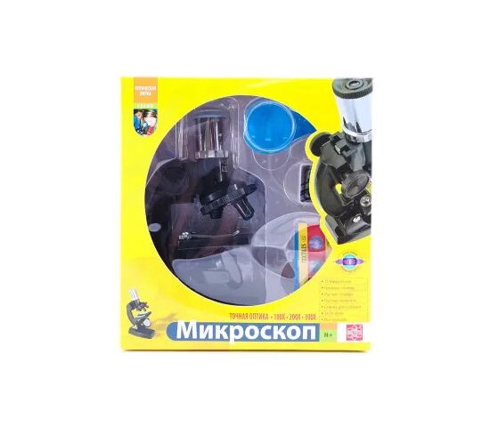 Микроскоп игрушечный EDU-TOYS 100x, 200x, 300x, фото , изображение 3