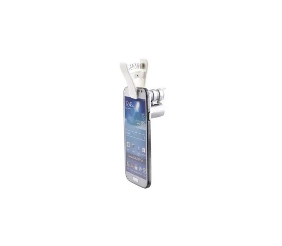 Микроскоп Kromatech 60x мини, с креплением для смартфона, подсветкой (2 LED) и ультрафиолетом (9882-W), фото , изображение 4
