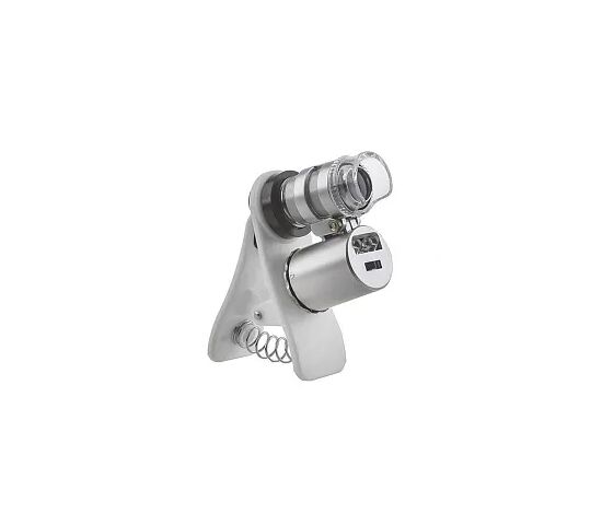 Микроскоп Kromatech 60x мини, с креплением для смартфона, подсветкой (2 LED) и ультрафиолетом (9882-W), фото 