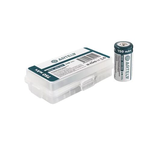 Аккумуляторная батарея RCR123 ARTELV 3.7V Li-Ion 750 mAh, фото 
