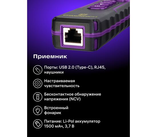 Многофункциональный кабельный тестер Ermenrich NetGeeks NP60, фото , изображение 17