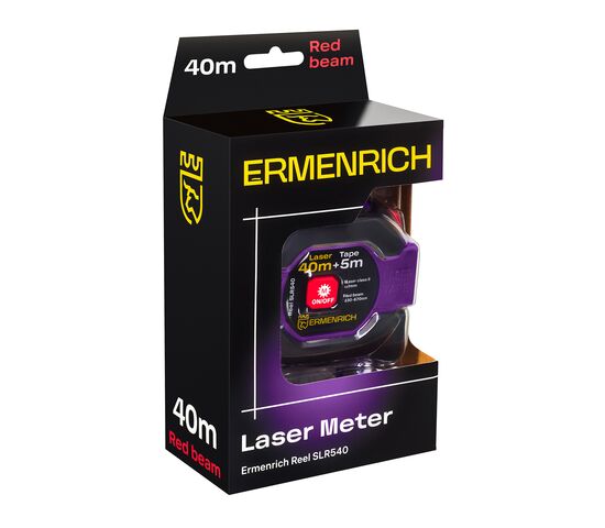 Рулетка с лазерным дальномером Ermenrich Reel SLR540, фото , изображение 8