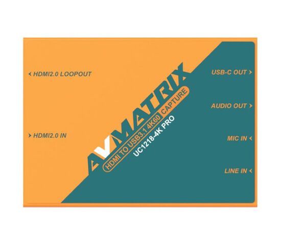 Устройство видеозахвата AVMATRIX UC1218-4K PRO HDMI2.0 USB3.1 4K60, фото 