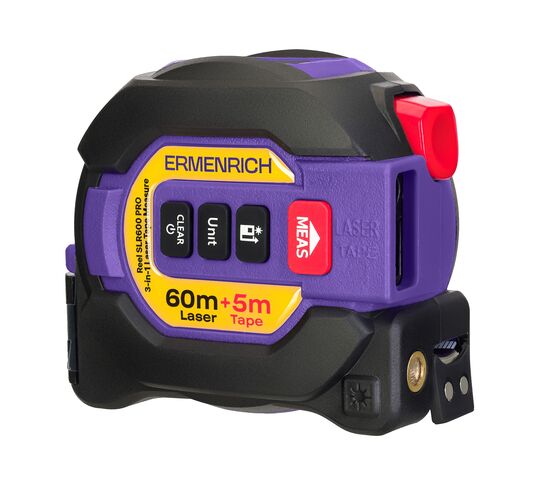 Рулетка с лазерным дальномером («3 в 1») Ermenrich Reel SLR600 PRO, фото , изображение 9