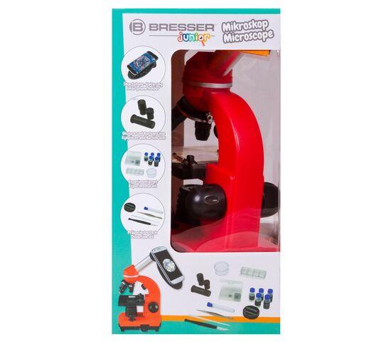 Микроскоп Bresser Junior Biolux SEL 40–1600x, красный, фото , изображение 15