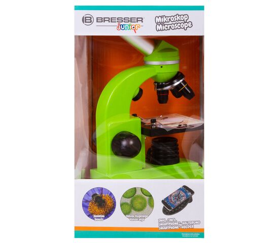 Микроскоп Bresser Junior Biolux SEL 40–1600x, зеленый, фото , изображение 14