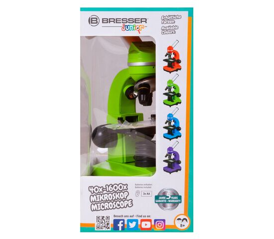 Микроскоп Bresser Junior Biolux SEL 40–1600x, зеленый, фото , изображение 15