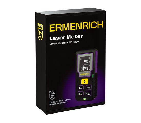 Лазерная рулетка Ermenrich Reel PLUS GD80 (фиолетовый), фото , изображение 5