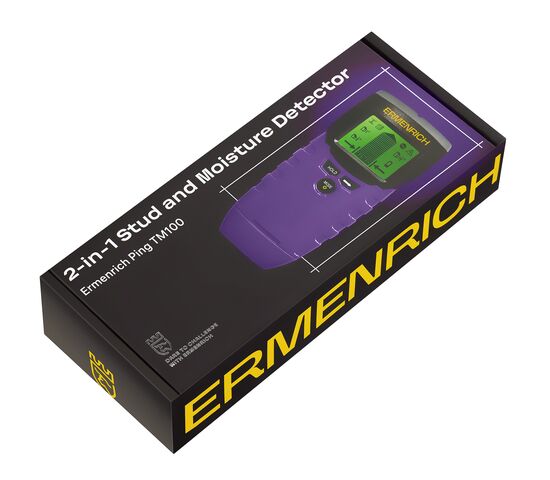 Детектор проводки и датчик влажности («2 в 1») Ermenrich Ping TM100, фото , изображение 2