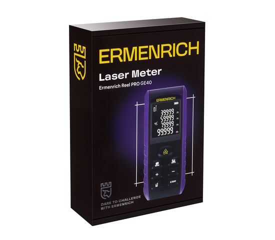 Лазерная рулетка Ermenrich Reel PRO GE40 фиолетовый, Цвет: Фиолетовый, фото , изображение 2