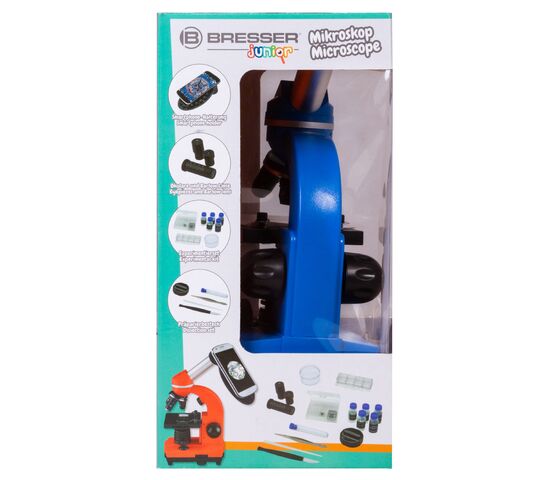 Микроскоп Bresser Junior Biolux SEL 40–1600x, синий, фото , изображение 17