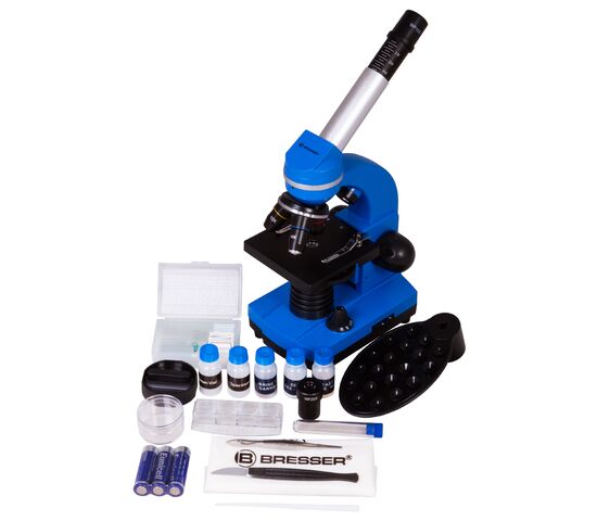 Микроскоп Bresser Junior Biolux SEL 40–1600x, синий, фото , изображение 11