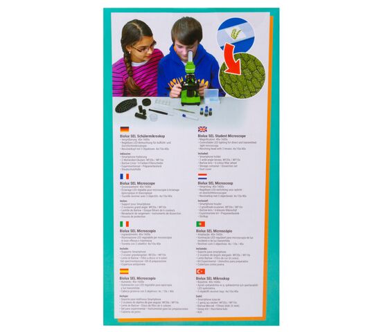 Микроскоп Bresser Junior Biolux SEL 40–1600x, зеленый, фото , изображение 19