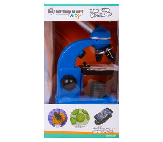 Микроскоп Bresser Junior Biolux SEL 40–1600x, синий, фото , изображение 14