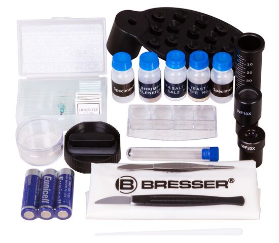 Микроскоп Bresser Junior Biolux SEL 40–1600x, фиолетовый, фото , изображение 13