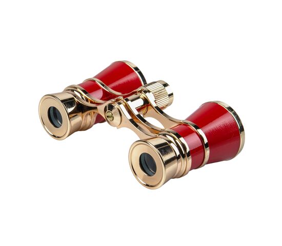Бинокль театральный Veber Opera БГЦ 3x25 красный/золотой, фото , изображение 2