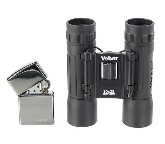 Бинокль Veber Sport БН 10x25 черный, фото , изображение 2