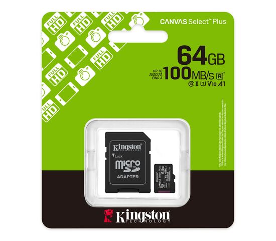 Карта памяти Canvas Select Plus microSD 64Gb, фото , изображение 2