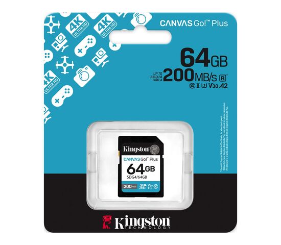 Карта памяти Canvas Go! Plus SD 64Gb, фото , изображение 3
