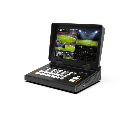 Видеомикшер-стример AVMATRIX Shark H4 PLUS портативный 4CH HDMI USB LAN, фото 