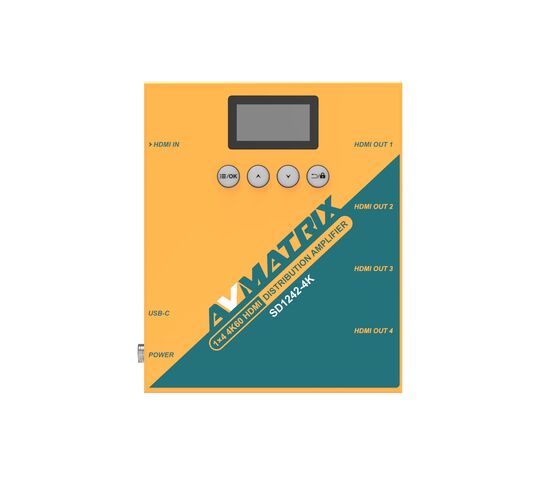 Усилитель-распределитель AVMATRIX SD1242-4K 1×4 4K60 HDMI, фото , изображение 2