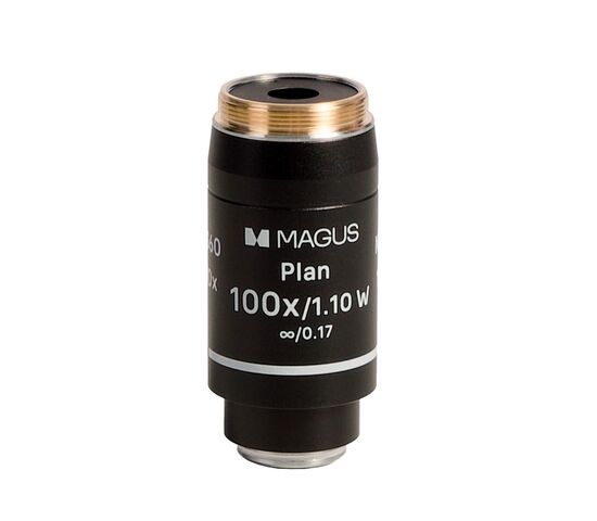 Объектив MAGUS 100PL60 W Plan 100х/1,10 ви ∞/0,17 H60 мм, фото 