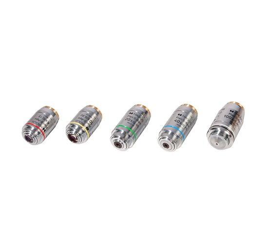 Набор объективов люминесцентных MAGUS FL S-APO60 PlanF S-Apo 4х/10х/20х/40х/100х ми ∞/0,17 H60 мм, фото 