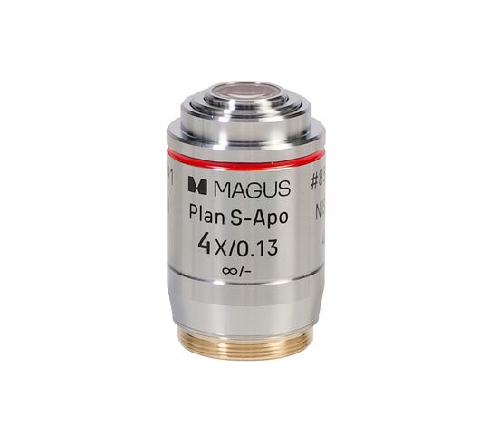 Набор объективов люминесцентных MAGUS FL S-APO60 PlanF S-Apo 4х/10х/20х/40х/100х ми ∞/0,17 H60 мм, фото , изображение 3