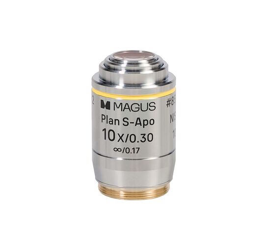 Набор объективов люминесцентных MAGUS FL S-APO60 PlanF S-Apo 4х/10х/20х/40х/100х ми ∞/0,17 H60 мм, фото , изображение 5