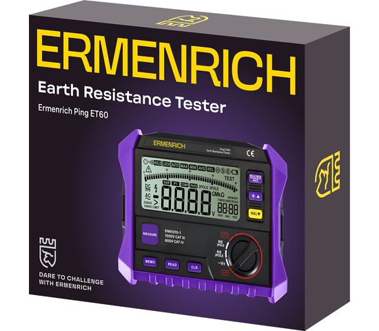 ТЕСТЕР ЗАЗЕМЛЕНИЯ ERMENRICH PING ET60, фото , изображение 2