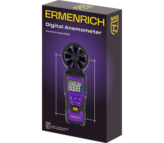 ЦИФРОВОЙ АНЕМОМЕТР ERMENRICH SEEK DN30, фото , изображение 2