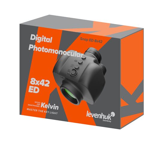 Фотомонокуляр цифровой Levenhuk Kelvin Snap ED 8x42, фото , изображение 3