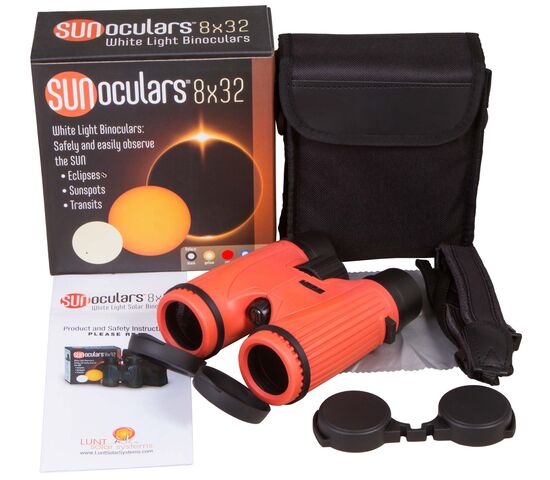 Бинокль солнечный LUNT SUNoculars 8x32, красный, фото , изображение 2