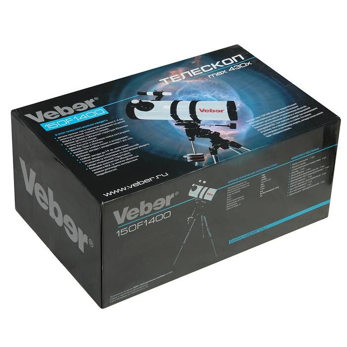 Телескоп Veber 1400/150 EQ рефлектор, фото , изображение 8