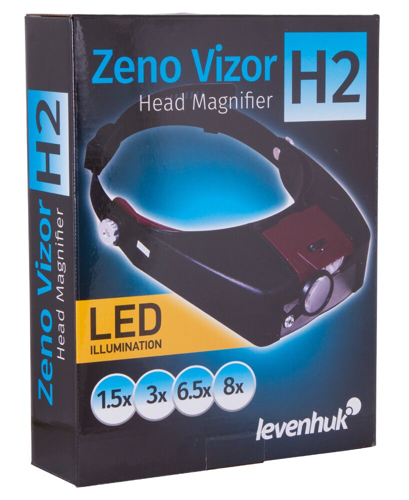 Лупа налобная Levenhuk Zeno Vizor H2, фото , изображение 13