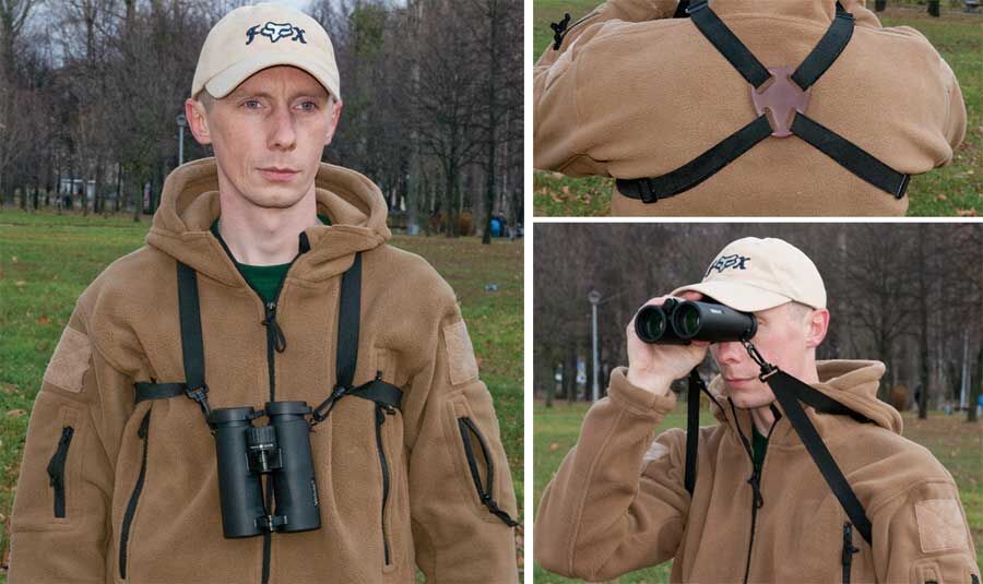 Разгрузочный плечевой ремень Veber для биноклей, фото , изображение 3