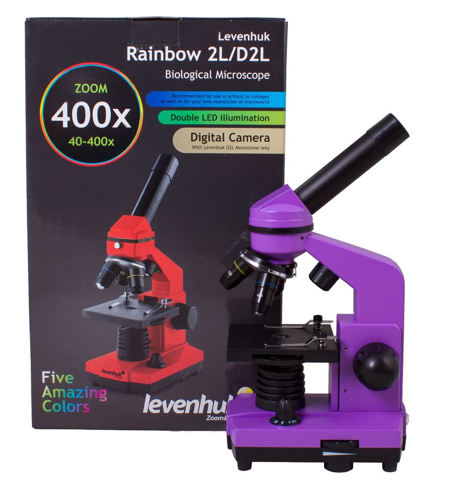 Микроскоп Levenhuk Rainbow 2L Amethyst\Аметист, Цвет: Аметист, фото , изображение 15